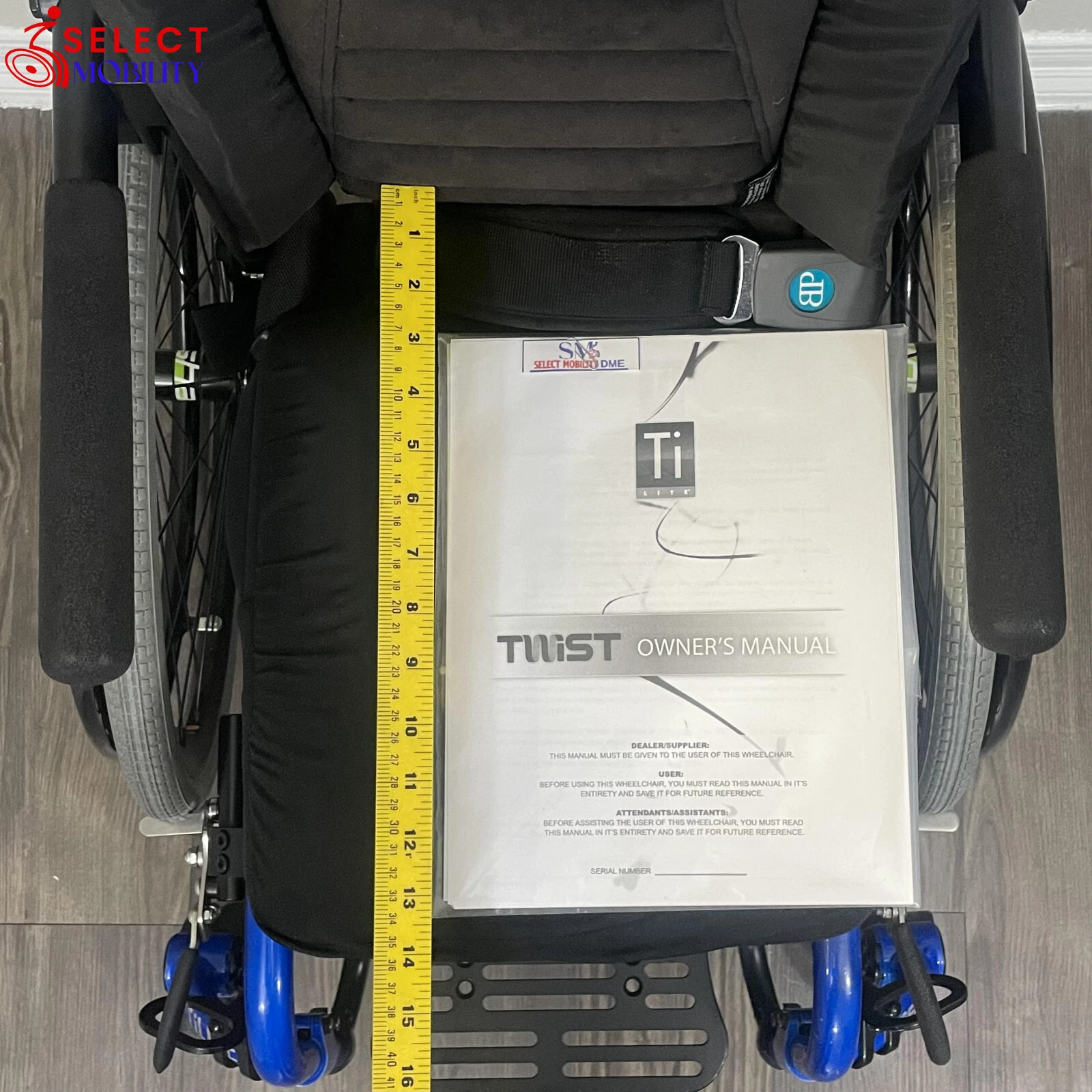 TiLite Twist Pediatric Wheelchair — 12×14 Rigid, Transit Ready - Image 8
